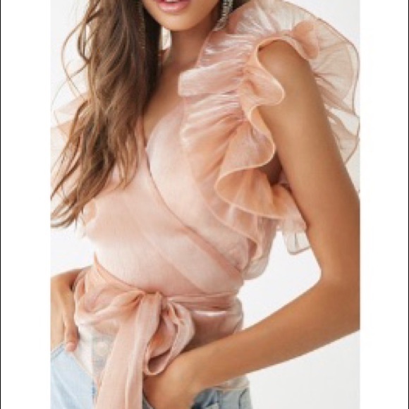 Forever 21 Tops - Ruffled wraparound top